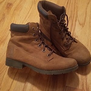American Eagle suede combat boots